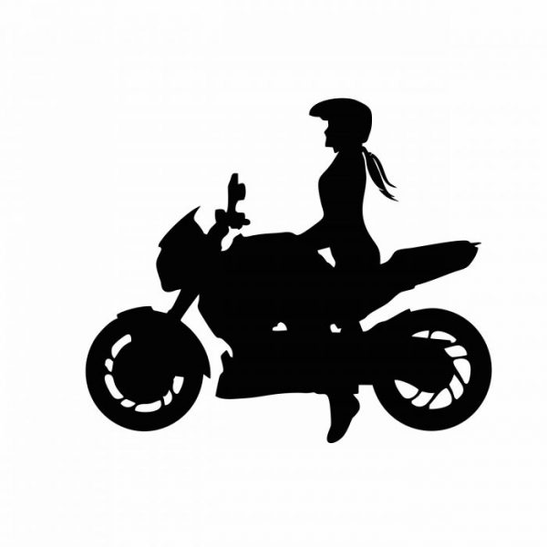 lady motorrad design aufkleber viele farben