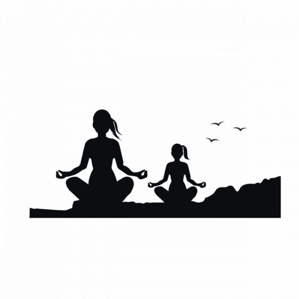 meditation ruhe kraft frieden gelassenheit aufkleber