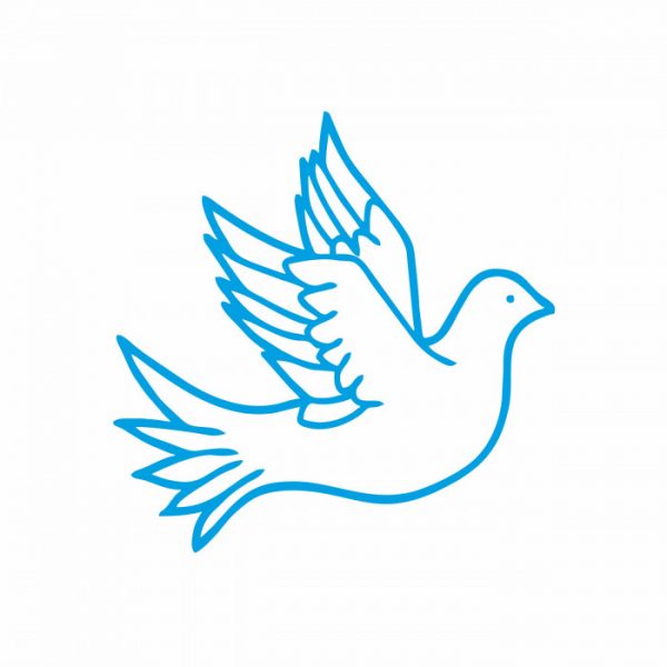aufkleber taube frieden peace