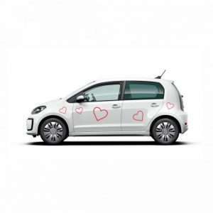 herz aufkleber set 5 x pkw styling
