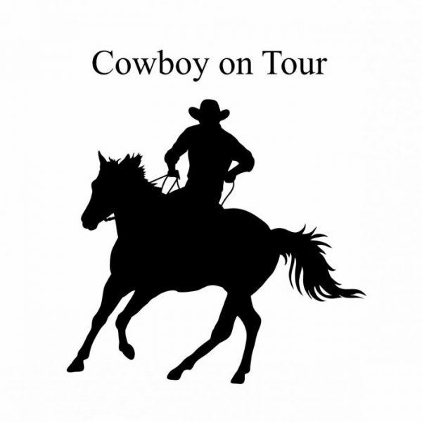 pferdeanhaenger cowboy on tour aufkleber sticker personalisiert