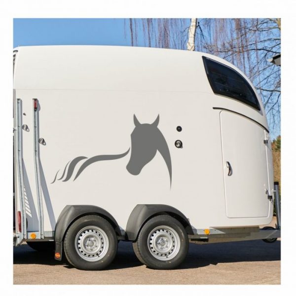 pferdeanhaenger pferd silhouette aufkleber viele größen und farben