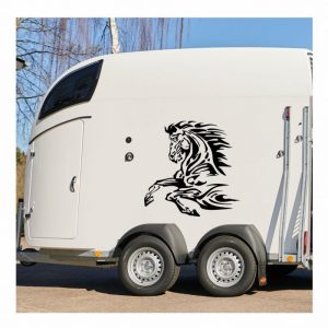 aufkleber fuer pferdeanhaenger mustang in verschiedenen farben