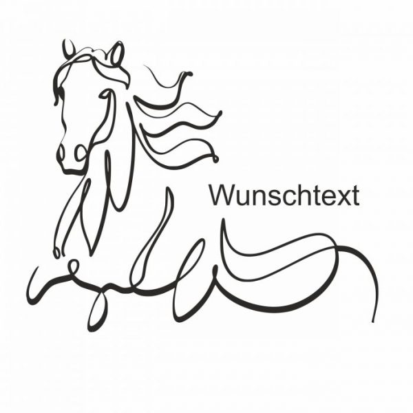 pferdeanhänger aufkleber wind sticker design personalisiert