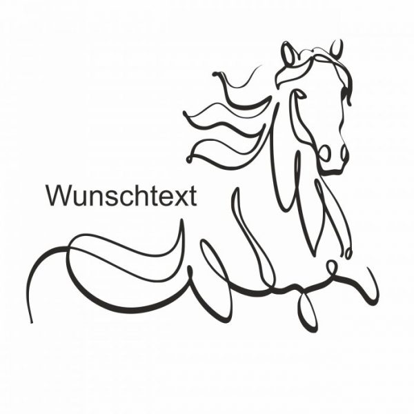 pferdeanhänger aufkleber wind sticker design personalisiert