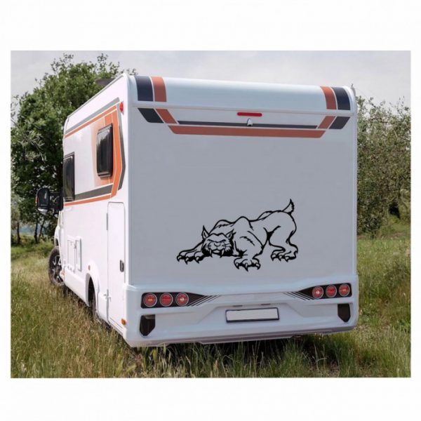 säbelzahntiger smilo große katze wohnmobil aufkleber