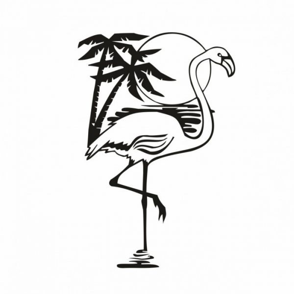wohnmobil aufkleber "flamingo" viele farben