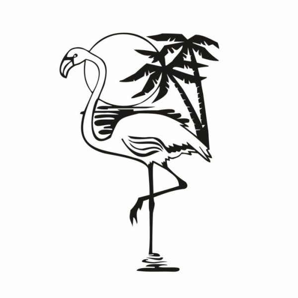 wohnmobil aufkleber "flamingo" viele farben