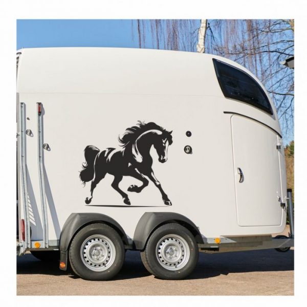 aufkleber fuer pferdeanhaenger horse