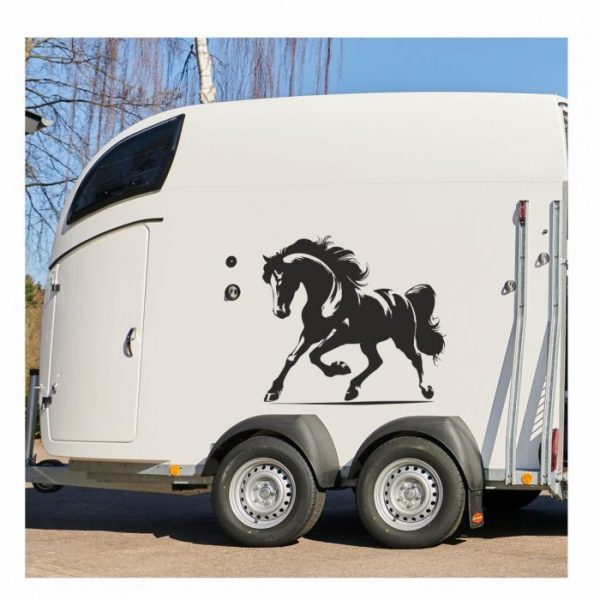 aufkleber fuer pferdeanhaenger horse