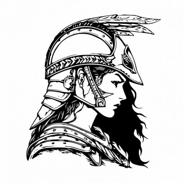 kriegerin aufkleber wohnmobile viking