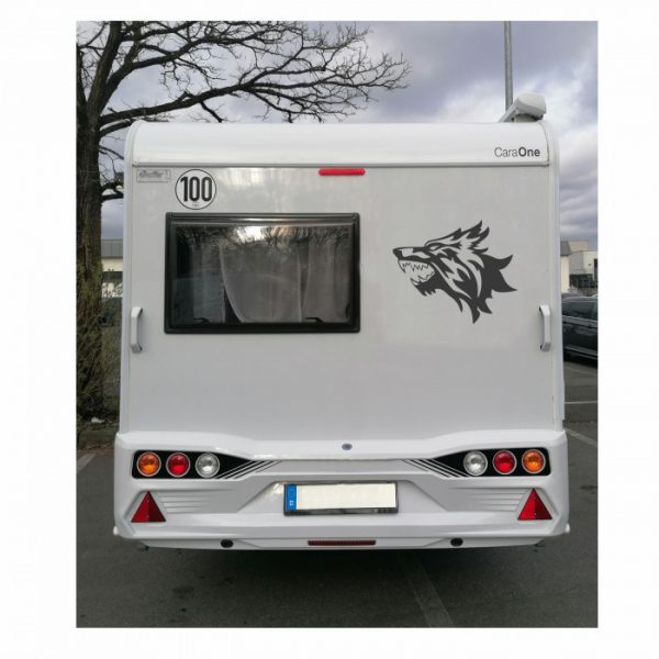 "wolf" sticker raubtier aufkleber verschiedene farben und groessen