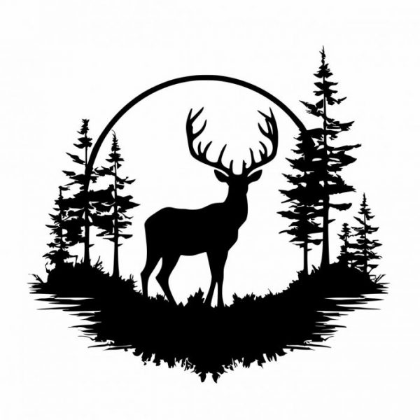 hirsch wald aufkleber wohnmobil viele farben und groessen