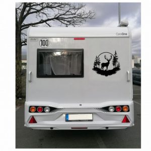 hirsch wald aufkleber wohnmobil viele farben und groessen
