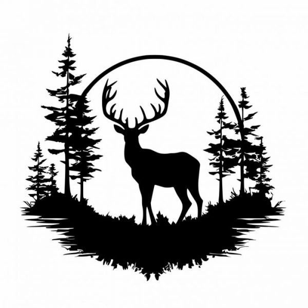 hirsch wald aufkleber wohnmobil viele farben und groessen