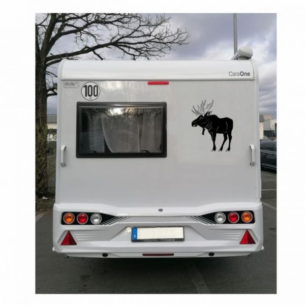 elch aufkleber skandinavien