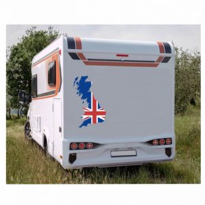 uk großbritannien silhouette aufkleber 2 farbig karte 60 bis 170cm