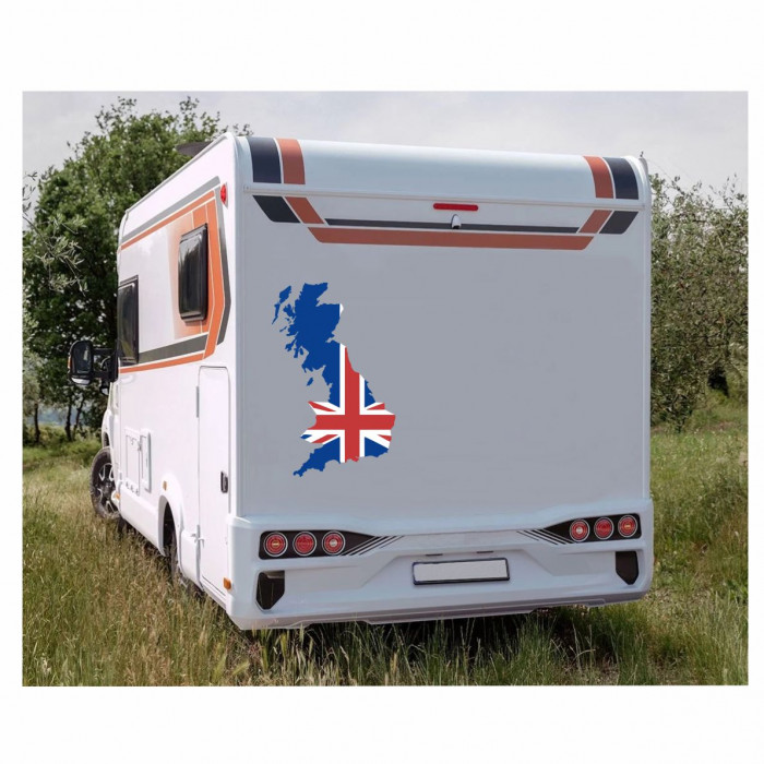 uk großbritannien silhouette aufkleber 2 farbig karte 60 bis 170cm