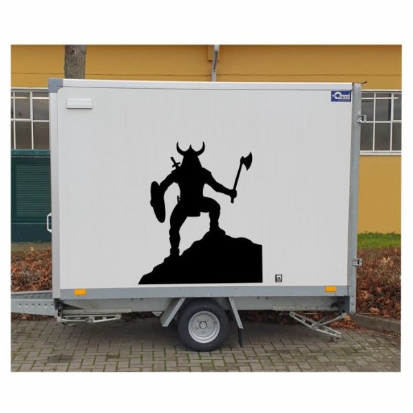 wikinger krieger aufkleber