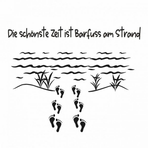 barfuss am strand wohnmobil aufkleber viele größen und farben