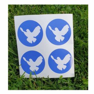 Friedenstaube 4er Pack Aufkleber Digitaldruck