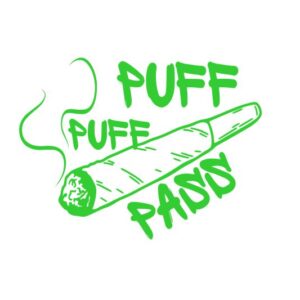 Aufkleber Weed 20 x 15 cm - Puff Puff Pass Weed
