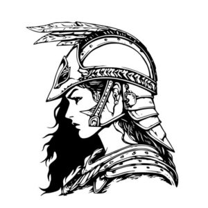 Kriegerin Aufkleber Wohnmobile Viking
