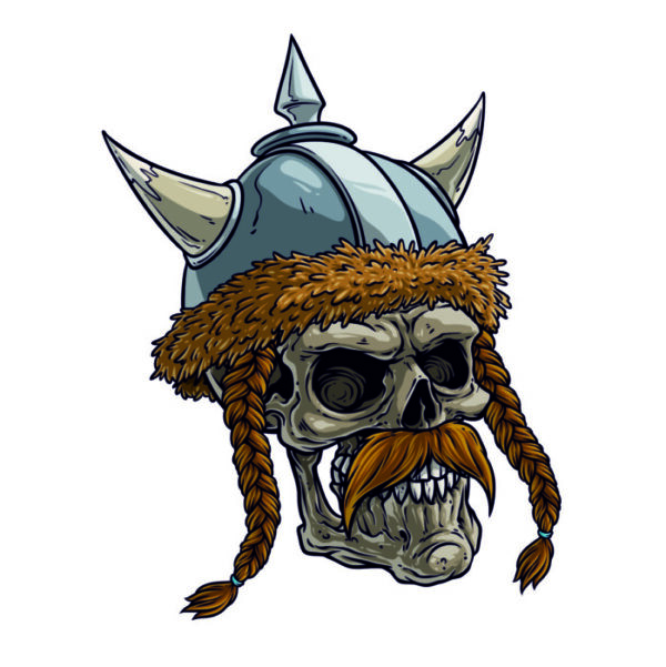 Wikinger Skull Aufkleber