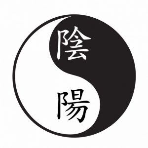 yin und yang symbol taijitu aufkleber