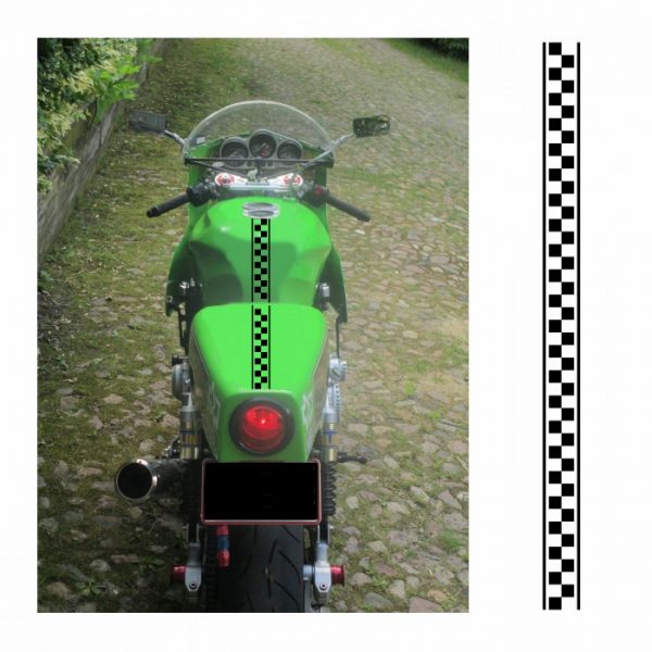 racing flag aufkleber streifen karo