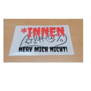 auto aufkleber nerv mich nicht