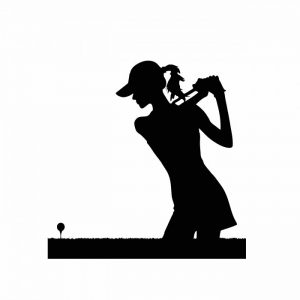 golferin aufkleber 20 x 20 cm viele farben pkw fahrzeug design styling