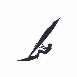 surfer aufkleber 15 x 15 cm