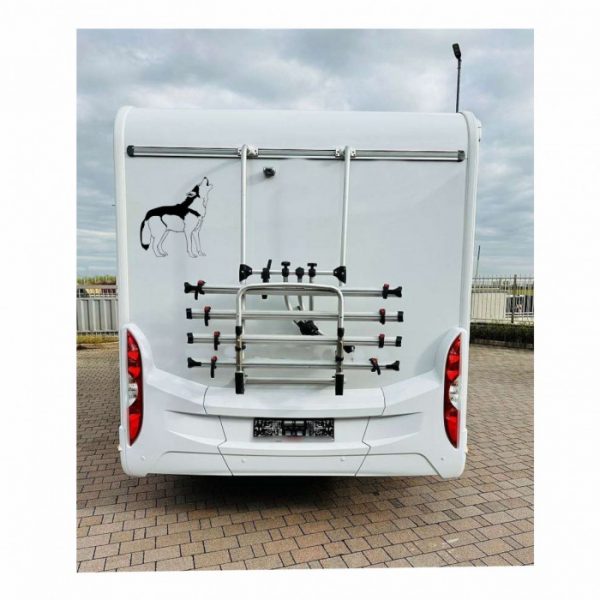 aufkleber wolf wohnmobil, anhänger, trailer
