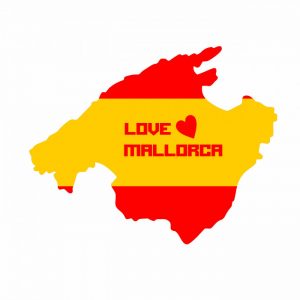 landkarte mallorca 25 x 20 cm