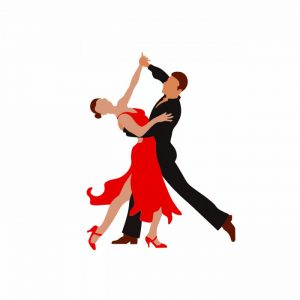 tanzpaar tango 20 x 15 cm