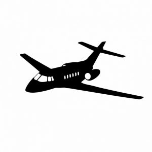 flugzeug jet aufkleber 15 x 7 cm