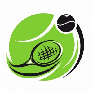 tennis digitaldruck aufkleber 15 x 13 cm