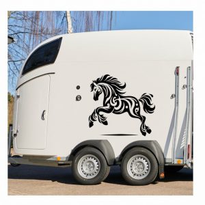 pferdeanhänger aufkleber pferd