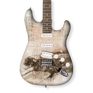 gitarren skins vintage aufkleber