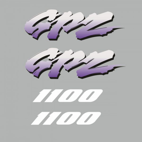 kawasaki gpz 1100 motorrad zubehör aufkleber baujahr 1995 classic bike decal zubehör digitaldruck