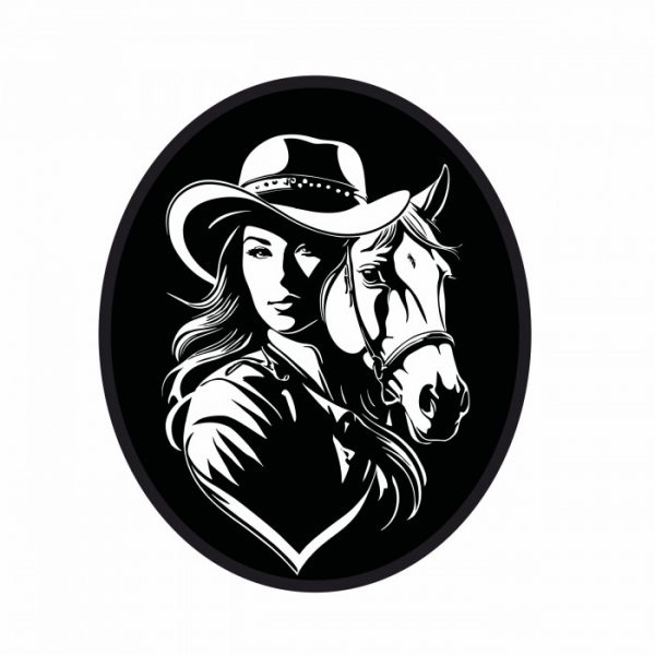 western style aufkleber