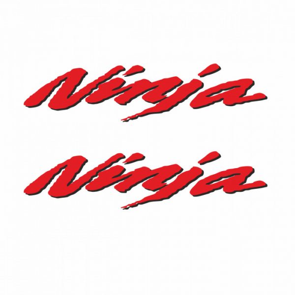 ninja aufkleber 2 farbig