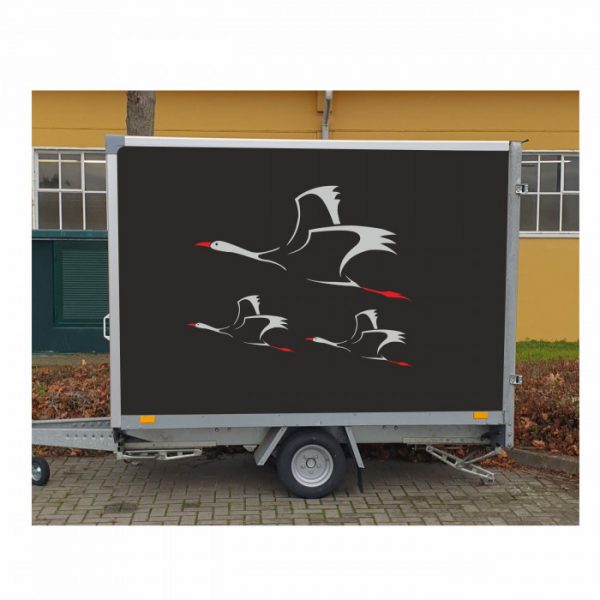 kraniche aufkleber bis xxl