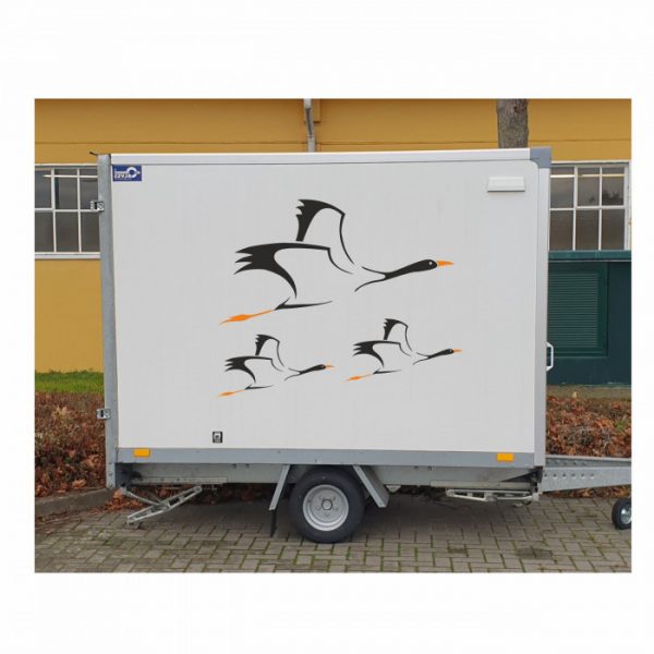 kraniche aufkleber bis xxl