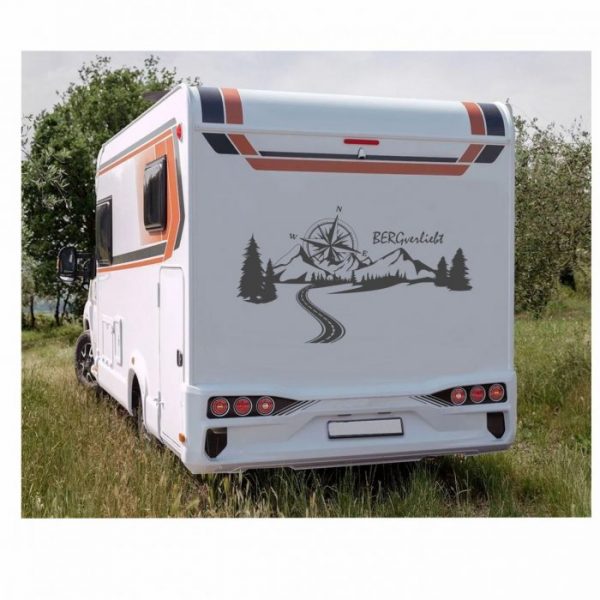 wohnmobil caravan aufkleber berg verliebt neuheit