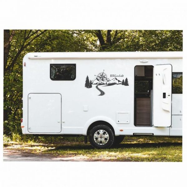 wohnmobil caravan aufkleber berg verliebt neuheit