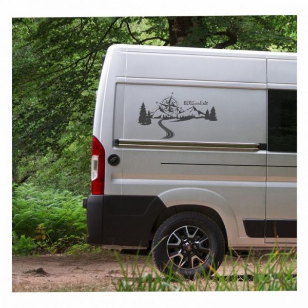 wohnmobil caravan aufkleber berg verliebt neuheit