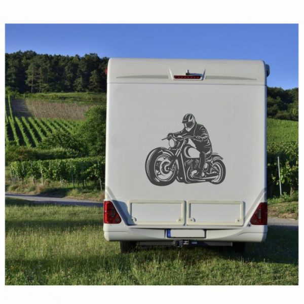 grosser aufkleber bobber motorrad driver