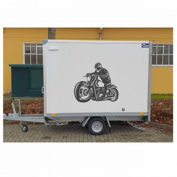 grosser aufkleber bobber motorrad driver